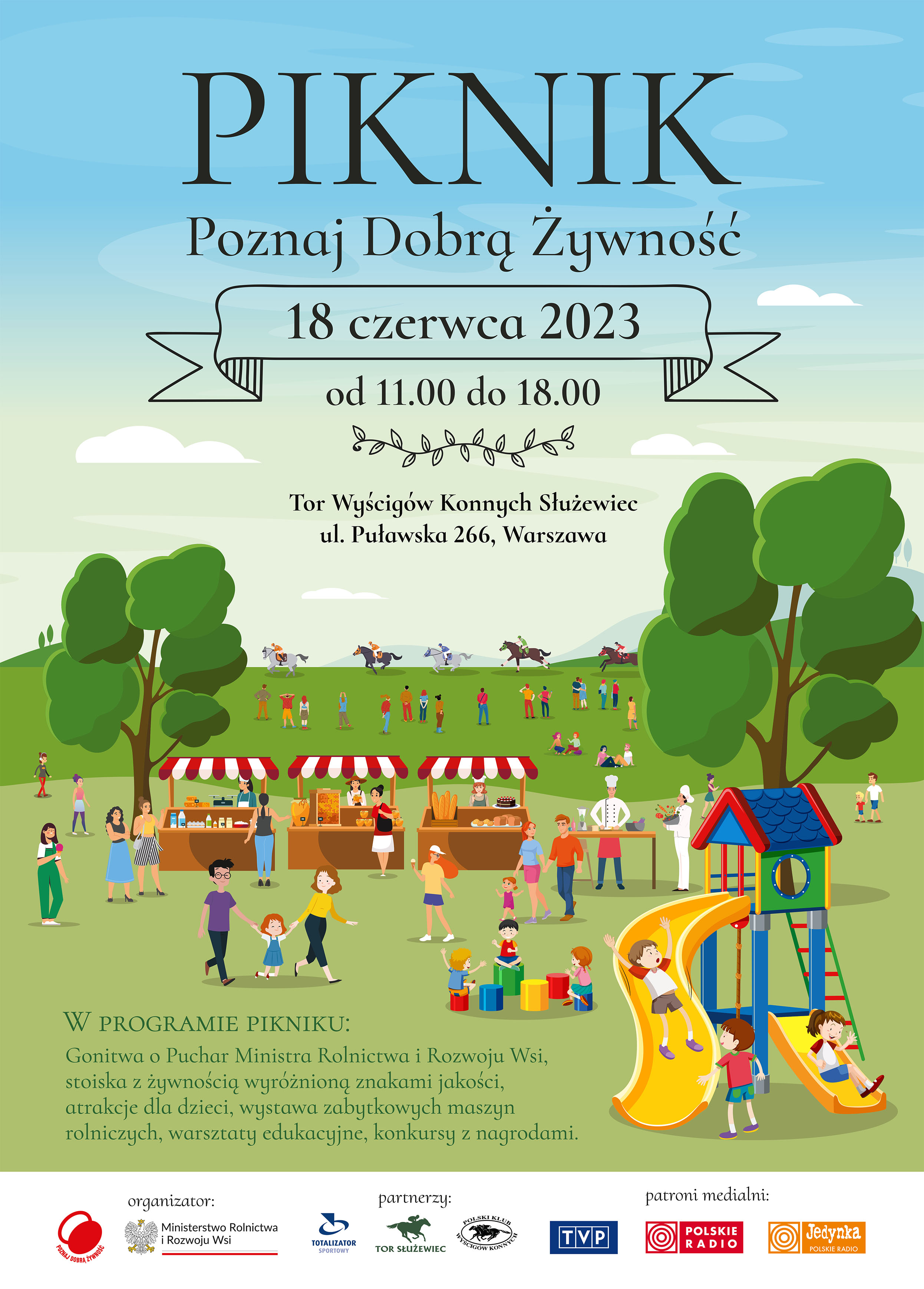 Plakat dotyczący pikniku Poznaj Dobrą Żywność